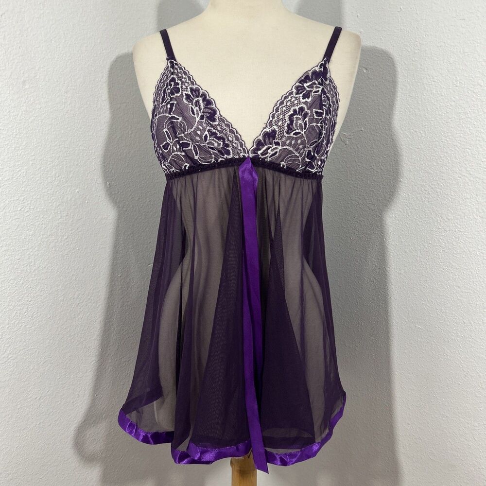 Avid Love Slip Dress Womens‎ Small Lingerie Lace Fairy Romantic Babydoll Y2K Set